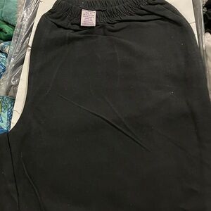 NEW IN PACKAGE Roaman's Latice Black Leggings